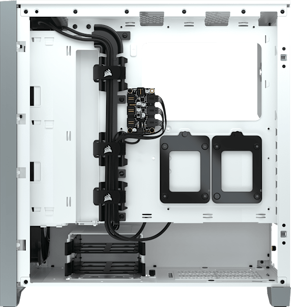 iCUE 4000X RGB Tempered Glass Mid-Tower ATX Case — White