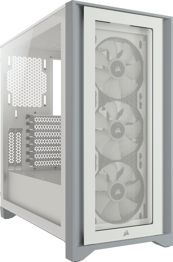 iCUE 4000X RGB Tempered Glass Mid-Tower ATX Case — White