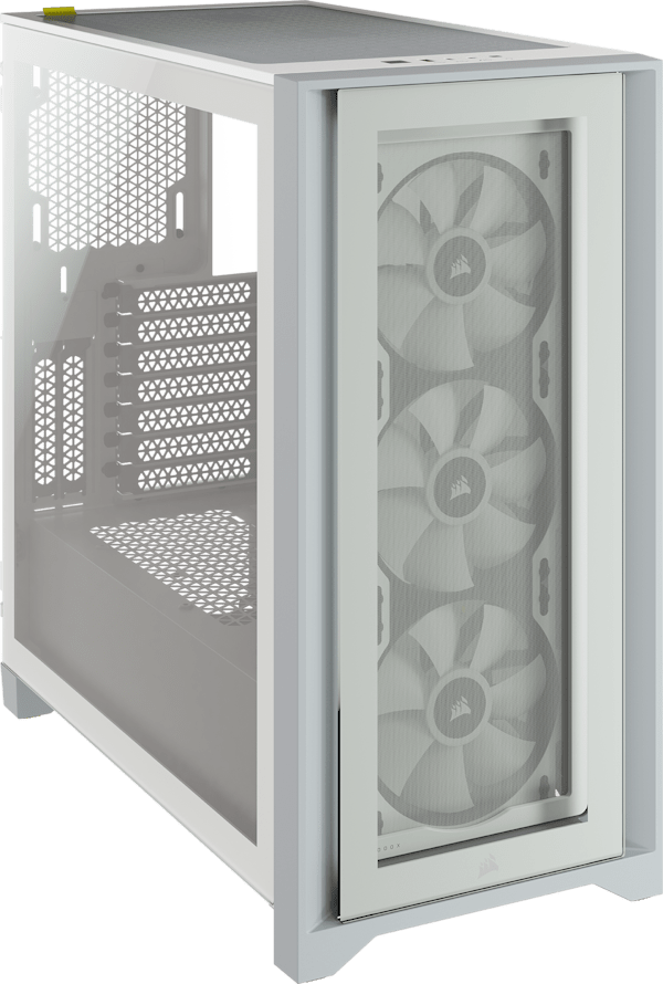 iCUE 4000X RGB Tempered Glass Mid-Tower ATX Case — White