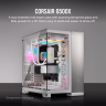 6500X Mid-Tower Dual Chamber PC Case - White/Satin Gray Aluminum