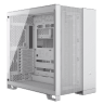 6500D AIRFLOW Mid-Tower Dual Chamber PC Case - White