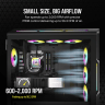 iCUE AF120 RGB SLIM 120mm PWM Fluid Dynamic Bearing Fan — Black Single Pack