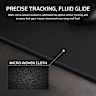 MM Anti-fray Cloth Gaming Mouse Pad – Medium, Black