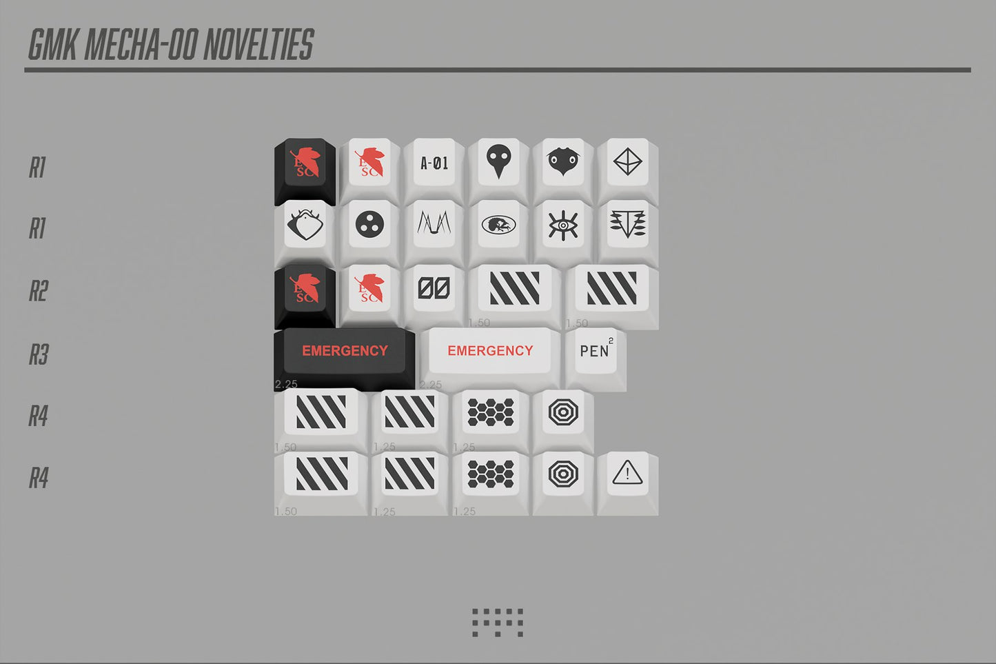 Drop + FU11.META1 GMK Mecha-00 Keycap Set - Novelty