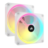 iCUE LINK QX140 RGB 140mm PWM PC Fans Starter Kit with iCUE LINK System Hub - White