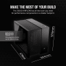 2500D AIRFLOW Mid-Tower Dual Chamber PC Case - Black