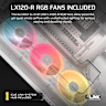 AIR 5400 LX-R RGB iCUE LINK Triple Chamber Mid-Tower PC Case - White