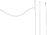 VIRTUOSO PRO 3.5mm cable with Boom Mic V2, White