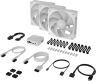 iCUE LINK RX120 MAX RGB 120mm PWM Thick Fans Starter Kit - White