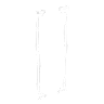FRAME 4000D Replacement Front InfiniRail (Single), White