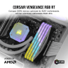VENGEANCE® RGB RT 16GB (2 x 8GB) DDR4 DRAM Up To 3200MHz C16 Memory Kit – White