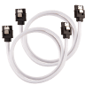 Premium Sleeved SATA 6Gbps 60cm Cable — White
