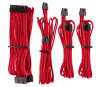 Premium Individually Sleeved PSU Cables Starter Kit Type 4 Gen 4 – Red