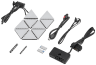 iCUE LC100 Case Accent Lighting Panels - Mini Triangle - 9x Tile Starter Kit