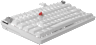 K65 PLUS 75% RGB Mechanical Gaming Keyboard for Mac and PC – Frost White