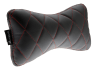 T1 RACE Head/Neck Cushion, Black with Red Stitching