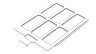 9000D Replacement PSU Dust Filter, White