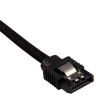 Premium Sleeved SATA 6Gbps 30cm Cable — Black