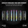 VENGEANCE® RGB 64GB (2x32GB) DDR5 DRAM Up To 5200MT/s CL40 Memory Kit — Black