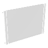 FRAME 4000D Replacement Three-Quarter Side Glass, Black