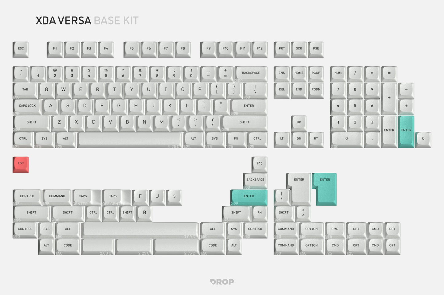 Drop XDA Versa Keycap Set - Base