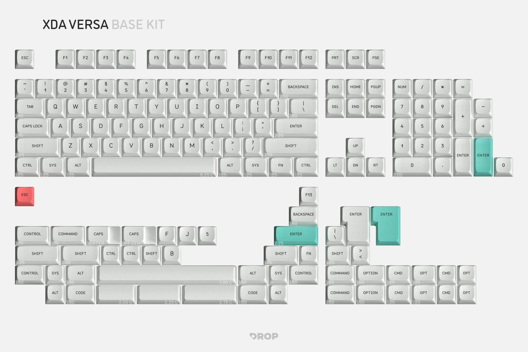 Drop XDA Versa Keycap Set - Base