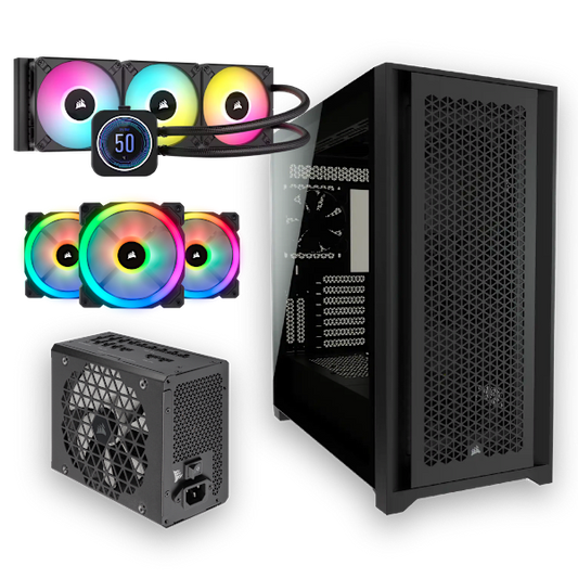 5000D Airflow with Power Supply, AIO Cooler, and Fans Bundle Deal