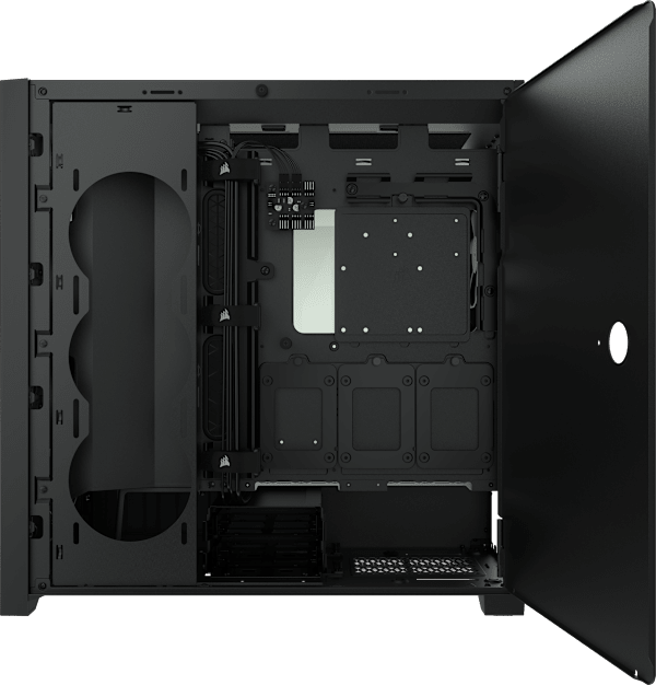 5000D Tempered Glass Mid-Tower ATX PC Case — Black