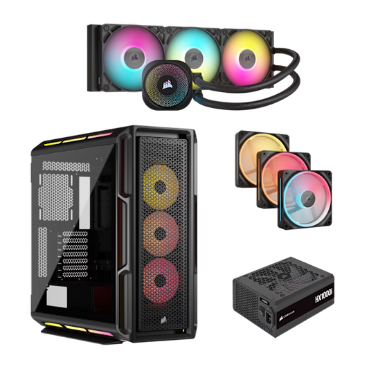iCUE Link 5000T LX Black All-in-One Bundle