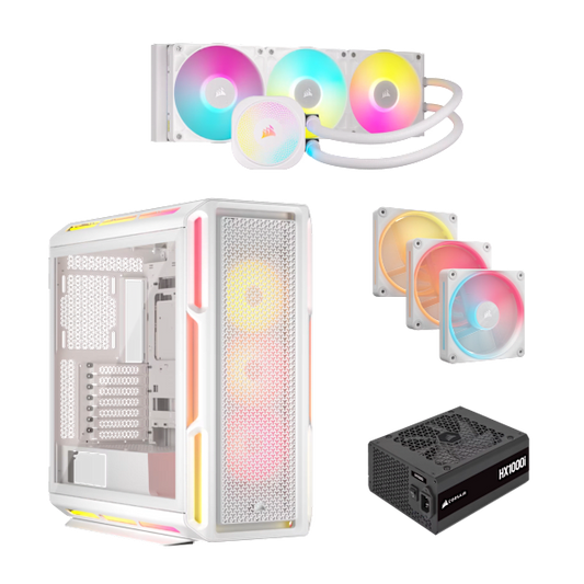 iCUE Link 5000T LX White All-in-One Bundle