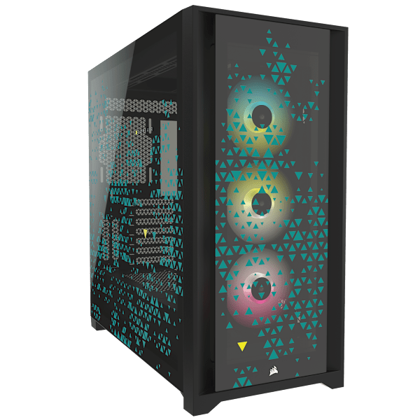iCUE 5000X RGB SIGNATURE SERIES Mid-Tower Smart Case — Triptych