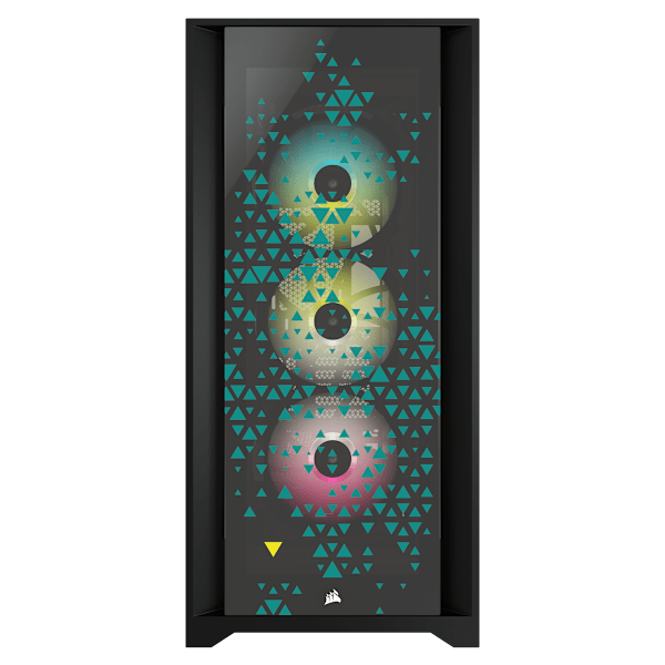 iCUE 5000X RGB SIGNATURE SERIES Mid-Tower Smart Case — Triptych
