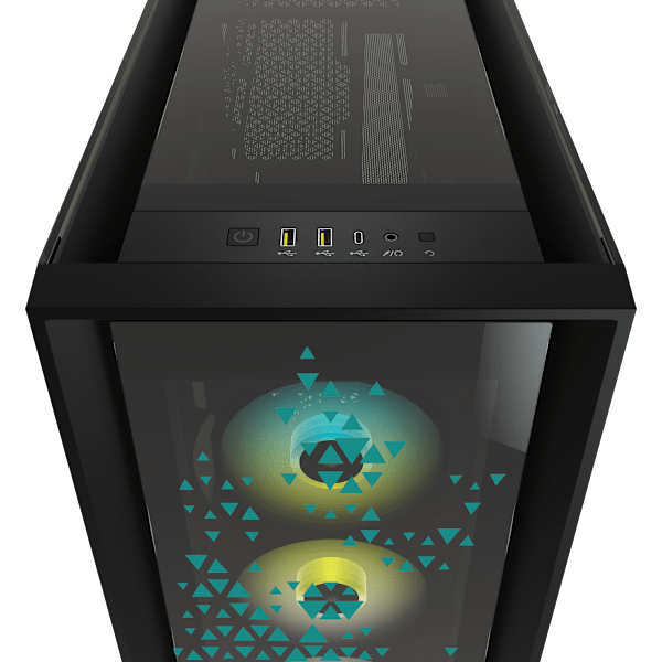 iCUE 5000X RGB SIGNATURE SERIES Mid-Tower Smart Case — Triptych