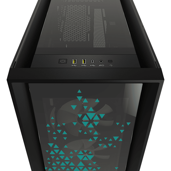 iCUE 5000X RGB SIGNATURE SERIES Mid-Tower Smart Case — Triptych