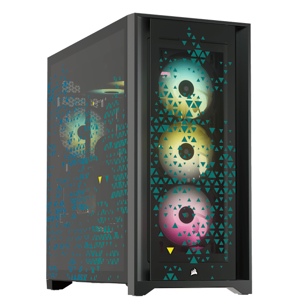 iCUE 5000X RGB SIGNATURE SERIES Mid-Tower Smart Case — Triptych