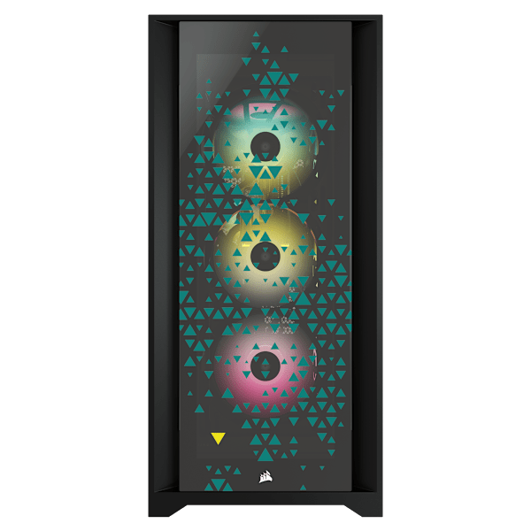 iCUE 5000X RGB SIGNATURE SERIES Mid-Tower Smart Case — Triptych