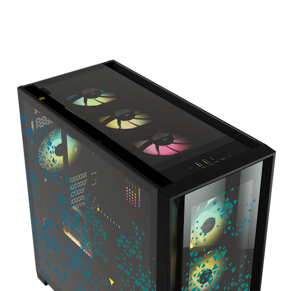 iCUE 5000X RGB SIGNATURE SERIES Mid-Tower Smart Case — Triptych