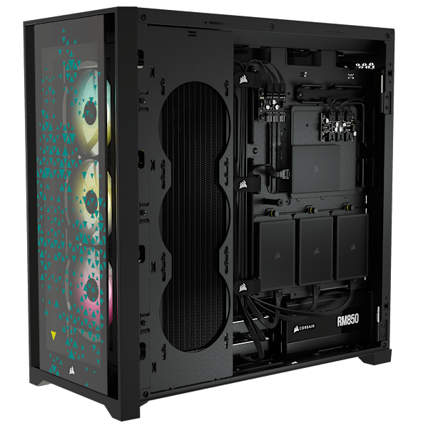 iCUE 5000X RGB SIGNATURE SERIES Mid-Tower Smart Case — Triptych