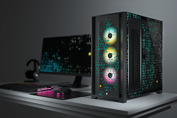 iCUE 5000X RGB SIGNATURE SERIES Mid-Tower Smart Case — Triptych