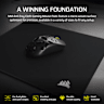 MM Anti-fray Cloth Gaming Mouse Pad – Medium, Black