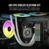 CORSAIR Sleeving Kit for AIO CPU Coolers — 450mm — White