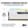 VENGEANCE RGB PRO SL 32GB (2x16GB) DDR4 DRAM Up To 3600MHz C18 Memory Kit – White
