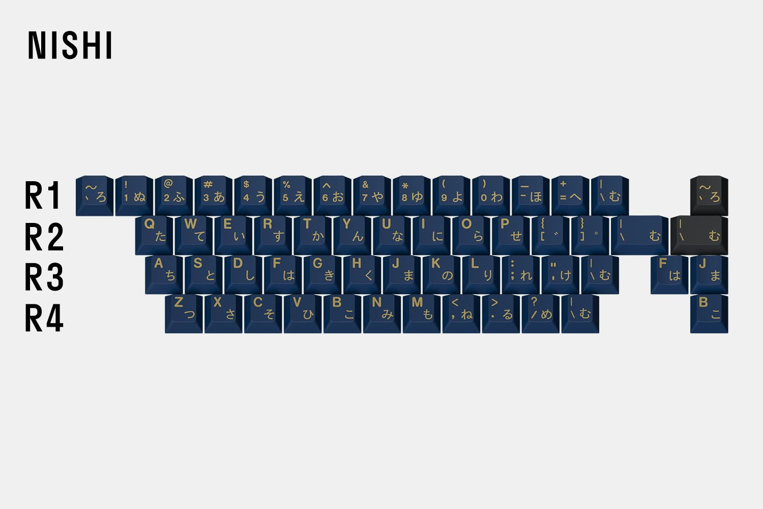 Drop + RedSuns GMK Blue Samurai Custom Keycap Set - Blue Samurai Nishi