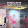 iCUE LINK LX140-R RGB 140mm PWM Reverse Fans Starter Kit - White