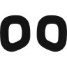 HS80 RGB Ear Pads - Set of 2 - Black