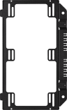 Crystal 680X RGB Top Fan Tray, Black