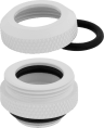 Hydro X Series XF Hardline 12mm OD Fitting Four Pack — White