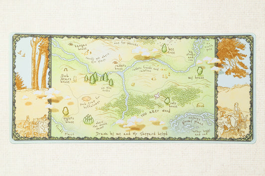 Drop + Bees.Keys Hundred Acres Desk Mat - Map