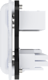 PCIe 5.1 180° 12V-2x6 GPU Power Bridge Style A - White