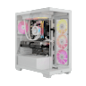 VENGEANCE a7500 Gaming PC - White: AMD Ryzen 5 9600X, GeForce RTX 5060, 16GB DDR5, 1TB M.2 SSD, Win11 Home